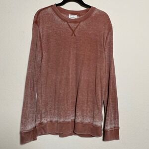 Wrangler Premium Quality Waffle Knit Long Sleeve Mens Large Faded Rustic Thermal